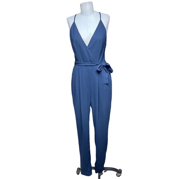 Finders Keepers Here We Go Jumpsuit Navy Blue‎ Size Medium - Picture 2 of 13